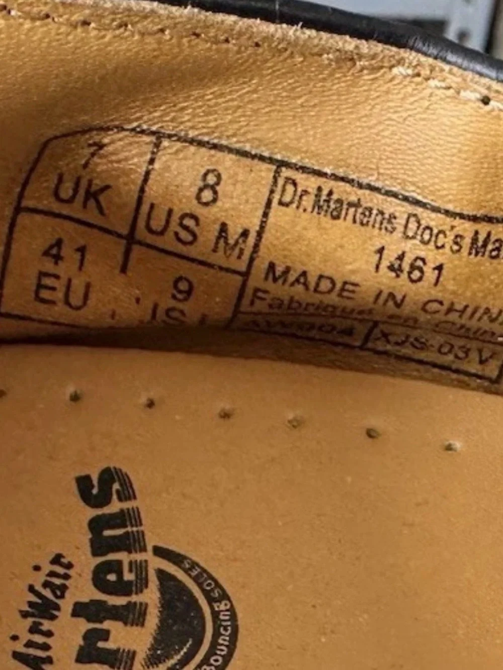 Dr. Martens Docs 1461 Black Leather Low Top Oxford Shoes – Size US M8/ W9.5